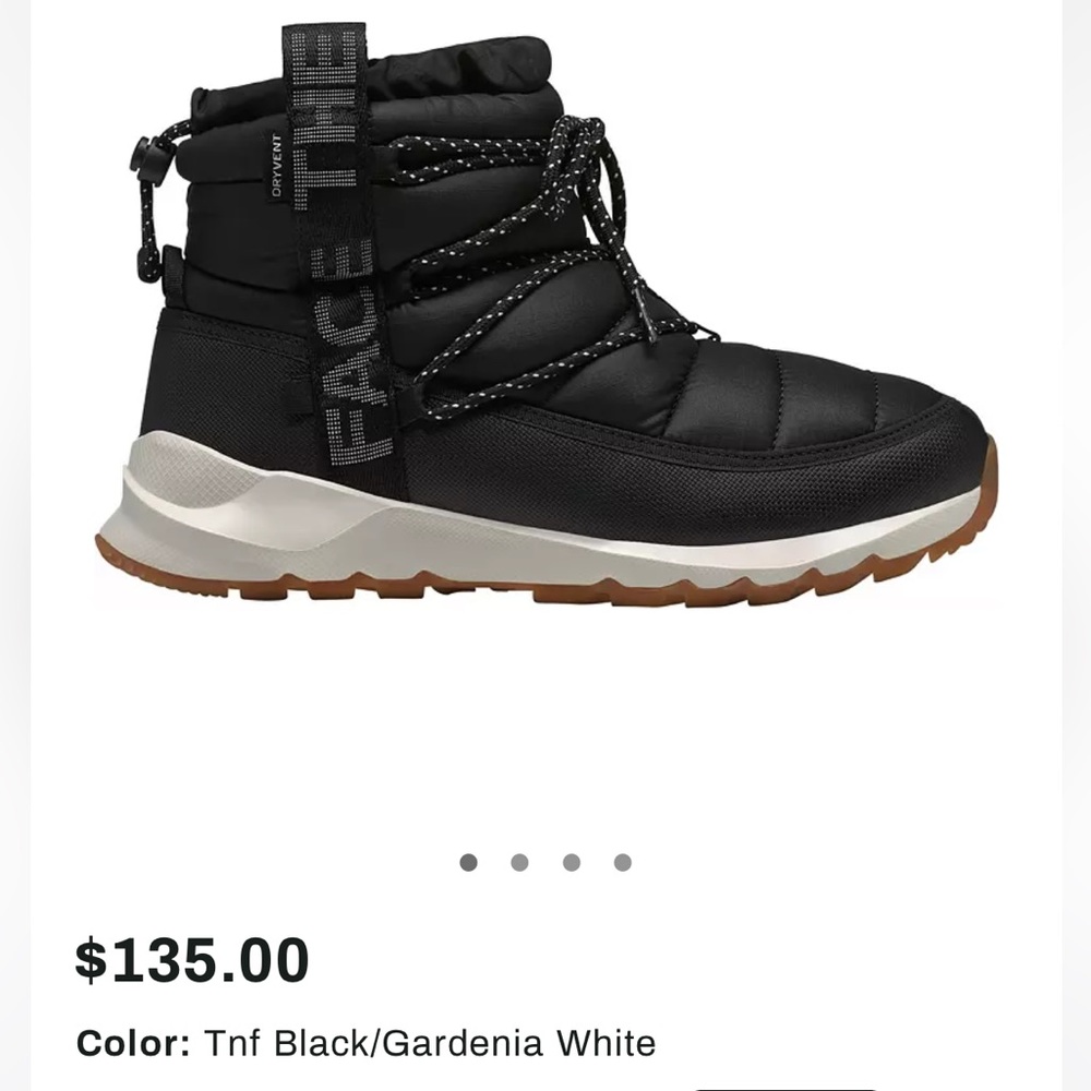 The North Face Women’s ThermoBall Lace Up Waterproof Boot in Black